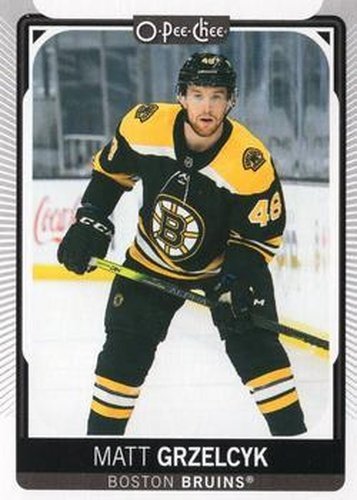 #376 Matt Grzelcyk - Boston Bruins - 2021-22 O-Pee-Chee Hockey