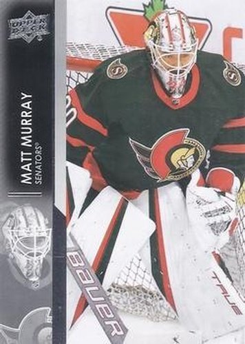 #376 Matt Murray - Ottawa Senators - 2021-22 Upper Deck Hockey