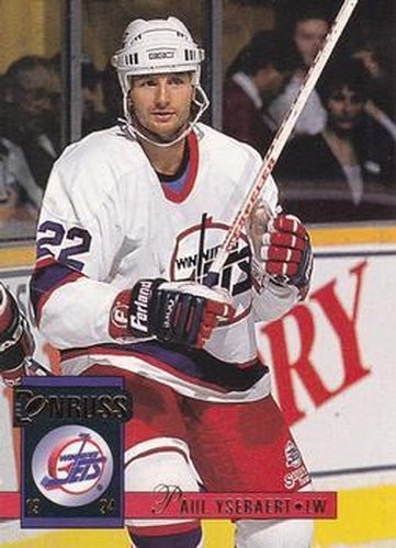 #376 Paul Ysebaert - Winnipeg Jets - 1993-94 Donruss Hockey