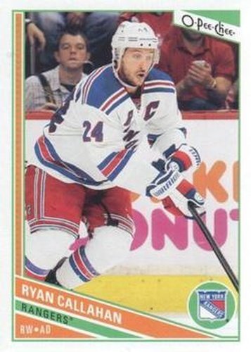 #376 Ryan Callahan - New York Rangers - 2013-14 O-Pee-Chee Hockey
