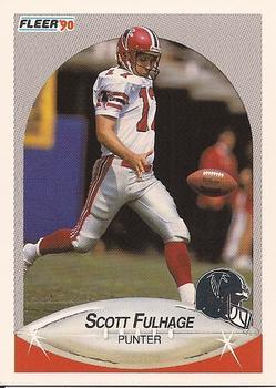 #376 Scott Fulhage - Atlanta Falcons - 1990 Fleer Football