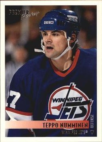 #376 Teppo Numminen - Winnipeg Jets - 1994-95 Topps Premier Hockey