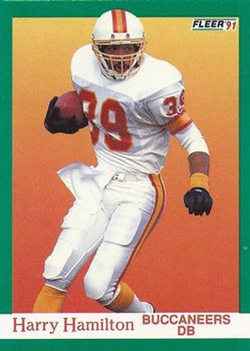 #376 Harry Hamilton - Tampa Bay Buccaneers - 1991 Fleer Football