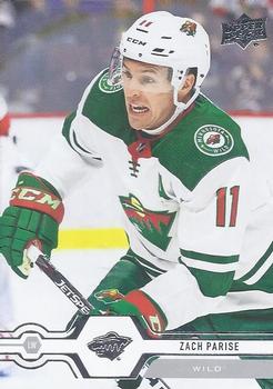 #376 Zach Parise - Minnesota Wild - 2019-20 Upper Deck Hockey