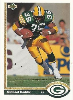 #376 Michael Haddix - Green Bay Packers - 1991 Upper Deck Football