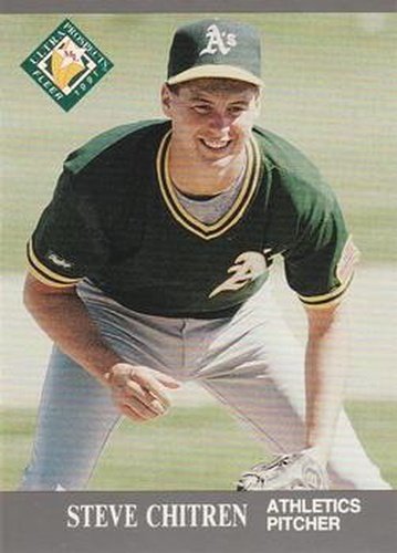 #376 Steve Chitren - Oakland Athletics - 1991 Ultra Baseball