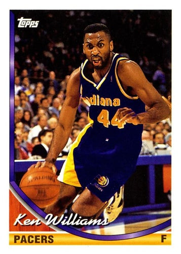 #376 Ken Williams - Indiana Pacers - 1993-94 Topps Basketball