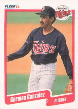 #376 German Gonzalez - Minnesota Twins - 1990 Fleer USA Baseball