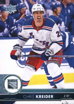 #376 Chris Kreider - New York Rangers - 2017-18 Upper Deck Hockey