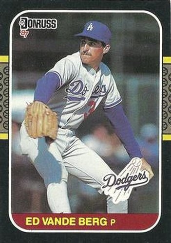 #376 Ed Vande Berg - Los Angeles Dodgers - 1987 Donruss Baseball