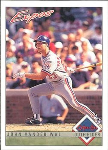 #376 John Vander Wal - Montreal Expos - 1993 O-Pee-Chee Baseball