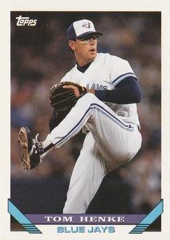 #376 Tom Henke - Toronto Blue Jays - 1993 Topps Baseball