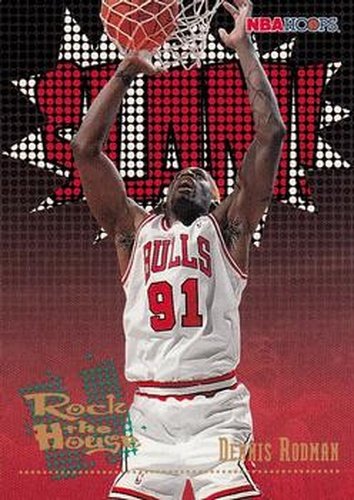 #376 Dennis Rodman - Chicago Bulls - 1995-96 Hoops Basketball