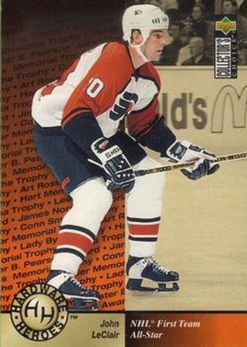 #376 John LeClair - Philadelphia Flyers - 1995-96 Collector's Choice Hockey
