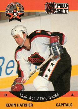 #376 Kevin Hatcher - Washington Capitals - 1990-91 Pro Set Hockey