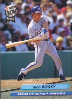 #376 Rico Rossy - Kansas City Royals - 1992 Ultra Baseball