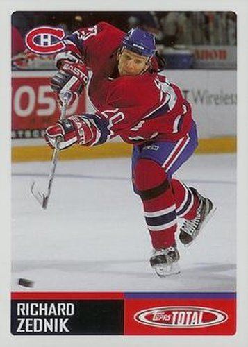 #377 Richard Zednik - Montreal Canadiens - 2002-03 Topps Total Hockey