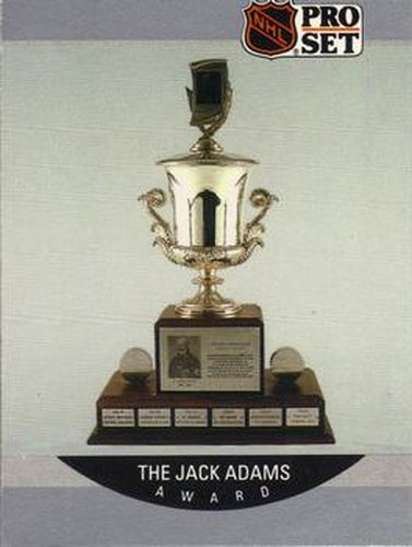 #377 The Jack Adams Award - 1990-91 Pro Set Hockey