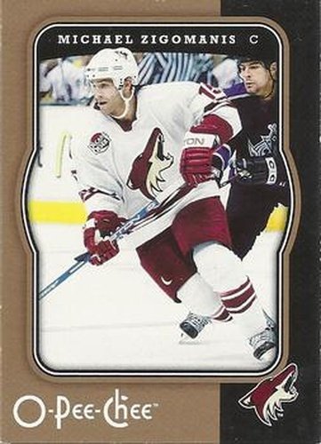 #377 Michael Zigomanis - Phoenix Coyotes - 2007-08 O-Pee-Chee Hockey