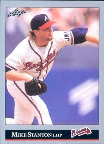 #377 Mike Stanton - Atlanta Braves - 1992 Leaf Baseball