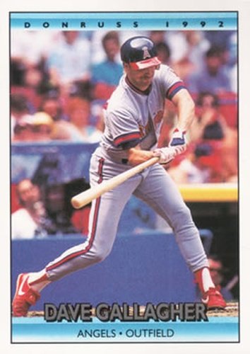 #377 Dave Gallagher - California Angels - 1992 Donruss Baseball