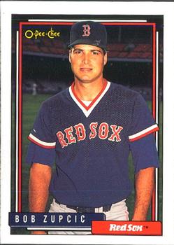#377 Bob Zupcic - Boston Red Sox - 1992 O-Pee-Chee Baseball