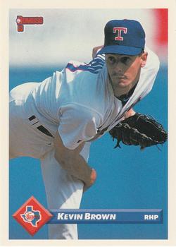 #377 Kevin Brown - Texas Rangers - 1993 Donruss Baseball