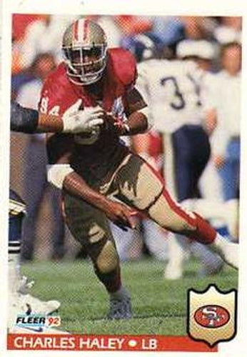 #377 Charles Haley - San Francisco 49ers - 1992 Fleer Football