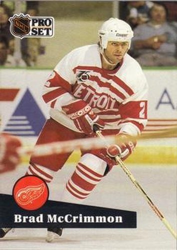 #377 Brad McCrimmon - 1991-92 Pro Set Hockey