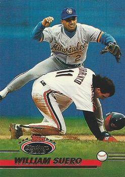 #377 William Suero - Milwaukee Brewers - 1993 Stadium Club Baseball