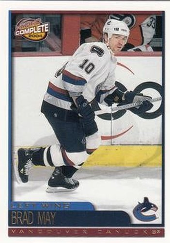 #377 Brad May - Vancouver Canucks - 2003-04 Pacific Complete Hockey
