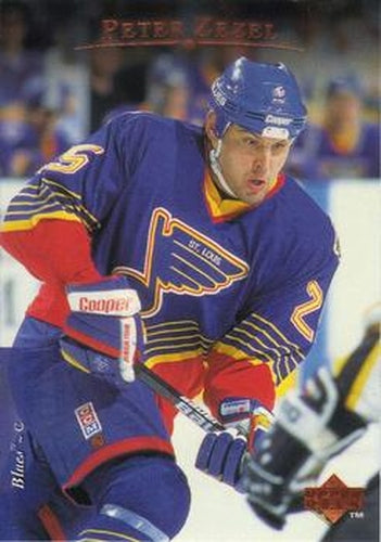 #377 Peter Zezel - St. Louis Blues - 1995-96 Upper Deck Hockey