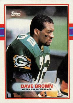 #377 Dave Brown - Green Bay Packers - 1989 Topps Football
