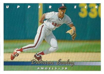 #377 Damion Easley - California Angels - 1993 Upper Deck Baseball