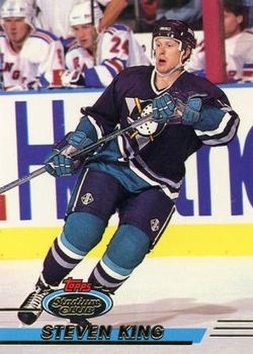 #377 Steven King - Anaheim Mighty Ducks - 1993-94 Stadium Club Hockey