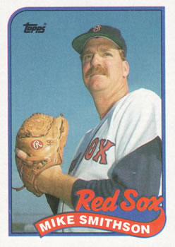 #377 Mike Smithson - Boston Red Sox - 1989 Topps Baseball