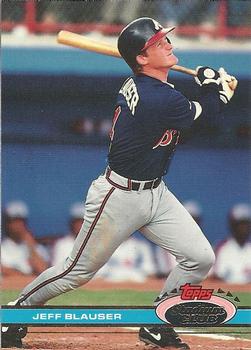 #377 Jeff Blauser - Atlanta Braves - 1991 Stadium Club Baseball