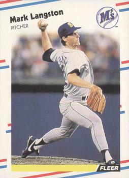 #377 Mark Langston - Seattle Mariners - 1988 Fleer Baseball
