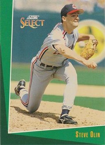 #377 Steve Olin - Cleveland Indians - 1993 Select Baseball