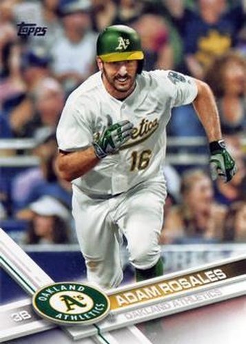 #377 Adam Rosales - Oakland Athletics - 2017 Topps Baseball