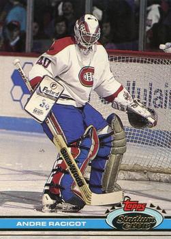 #377 Andre Racicot - Montreal Canadiens - 1991-92 Stadium Club Hockey