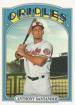 #377 Anthony Santander - Baltimore Orioles - 2021 Topps Heritage Baseball