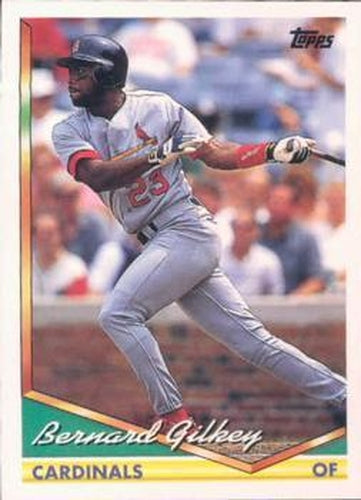 #377 Bernard Gilkey - St. Louis Cardinals - 1994 Topps Baseball