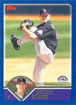 #377 Denny Stark - Colorado Rockies - 2003 Topps Baseball