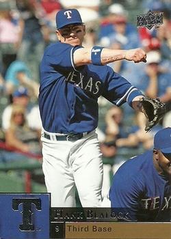 #377 Hank Blalock - Texas Rangers - 2009 Upper Deck Baseball