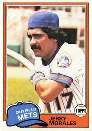 #377 Jerry Morales - New York Mets - 1981 Topps Baseball