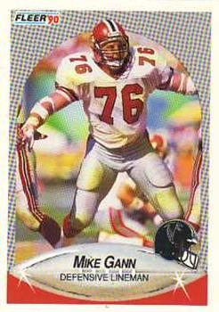 #377 Mike Gann - Atlanta Falcons - 1990 Fleer Football
