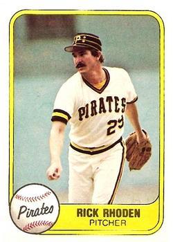 #377 Rick Rhoden - Pittsburgh Pirates - 1981 Fleer Baseball