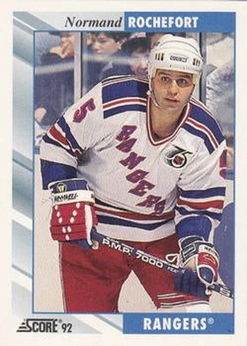 #377 Normand Rochefort - New York Rangers - 1992-93 Score USA Hockey