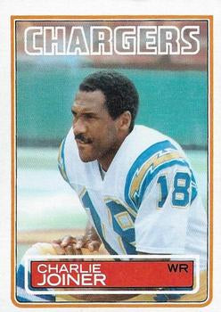 #377 Charlie Joiner - San Diego Chargers - 1983 Topps Football